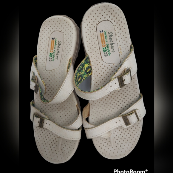 Skechers Outdoor Lifestyle Ivory Sandals Women's Size 7 - Picture 1 of 9